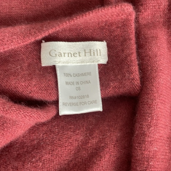 GARNET HILL CASHMERE SHAWL 27 x  86 - Picture 2 of 6